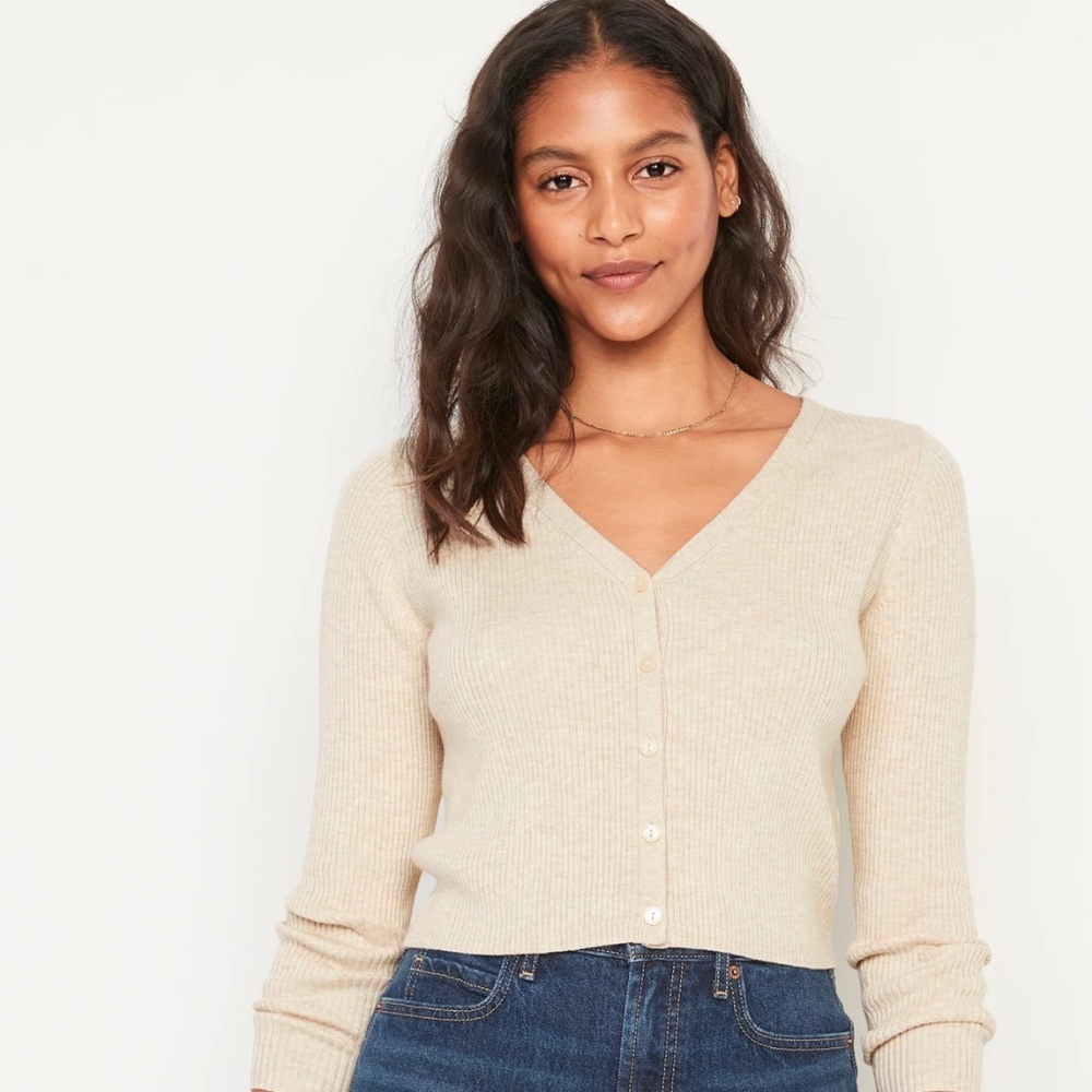 Long Sleeve Rib Knit Cardigan  for Women